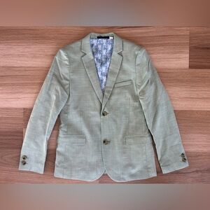 Baker By Ted Baker Boys Suit Coat Pale Blue Green With 2 Buttons